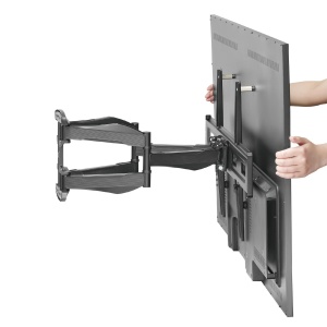 Suport de perete 37"-80", FULL MOTON, negru - Img 3