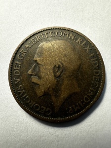 Tablou elegant cu monedă originală George V (1910–1936) - Img 2