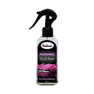 Textilillatosító, autó, szoba, 150ml, alkohol alapú, Violet Blossom, Nobless