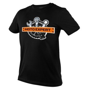 Tricou imprimat, MOTO Expert, marimea L, negru