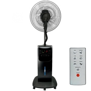 Ventilator cu umidificare, negru, 45 cm, 90 W