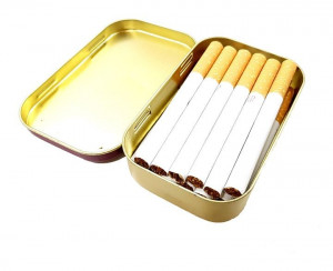Vintage mini fémdoboz cigaretták, édességek, gyógyszerek, V.I.P. számára - Img 6