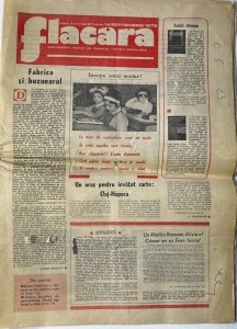 Ziar Comunist „Flacăra”, ediția din 14 septembrie 1978 (Anul XXVII, Nr. 37 (1214)), săptămânal editat de Frontul Unității Socialiste, sub conducerea lui Adrian Păunescu. - Img 2