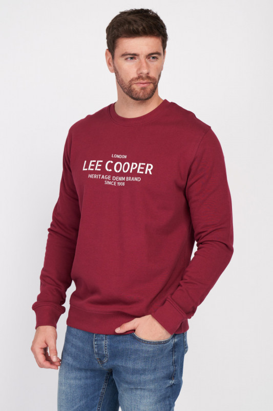 Lee Cooper - Férfi Pulóver Hosszú Ujjú Kerek Nyak