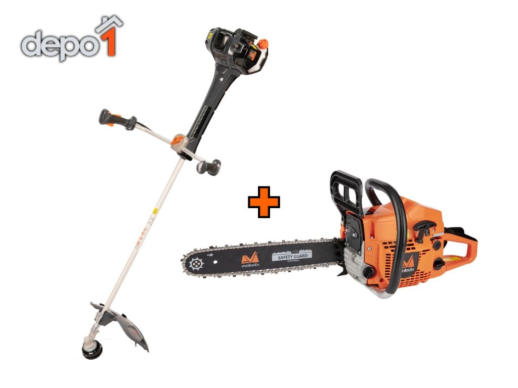 Pachet Motocoasa EvoTools BC532 Plus 3CP + Motoferastrau EvoTools