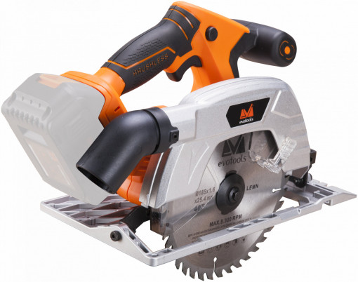 Ferastrau Circular fara Acumulator si Incarcator EPTO Brushless / U[V]: 20; D[mm]: 180