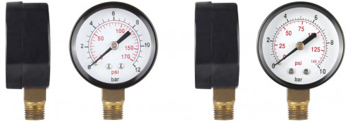 Manometru pt Apa Radial / P[bar]: 0-10; D[inch]: 1/4