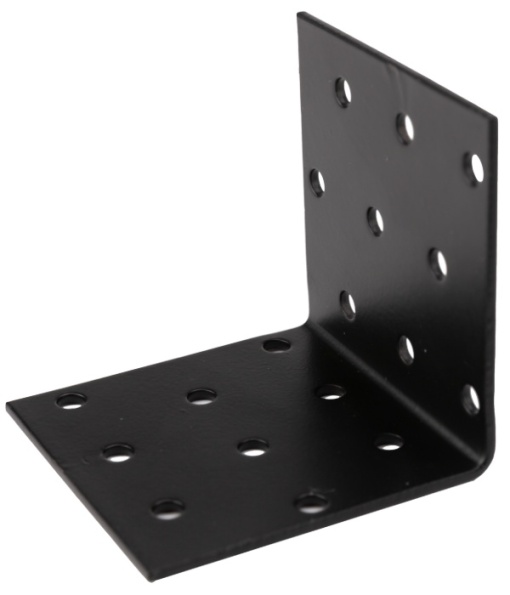 Vinclu Negru Placa Perforata de Imbinare Lemn / D[mm]: 60x60x60; g[mm]: 2