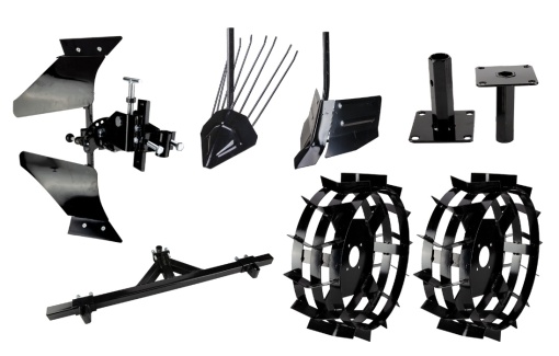 Pachet Accesorii Expert (Plug Reversibil, Adaptor Dublu Reglabil, 2 x Rarita, 2 x Plug Scos Cartofi, Roti Metalice 5.00 cu Manicoti)
