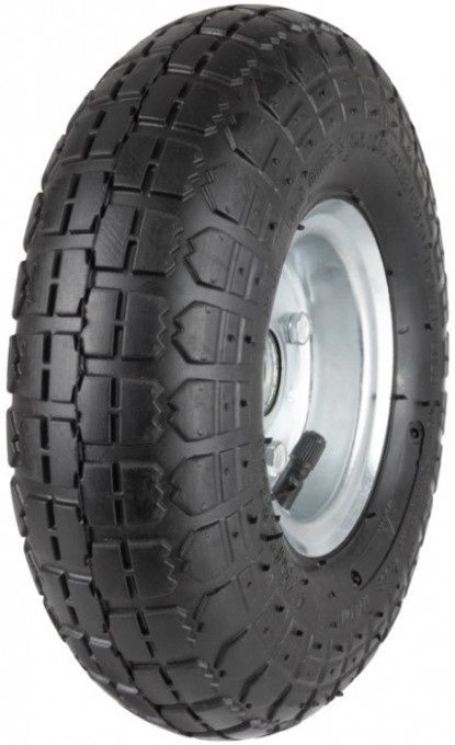 Roata Pneumatica Janta Metalica Carucior de Transport Marfa / D[mm]: 250; Dax[mm]: 16; Lax[mm]: 51