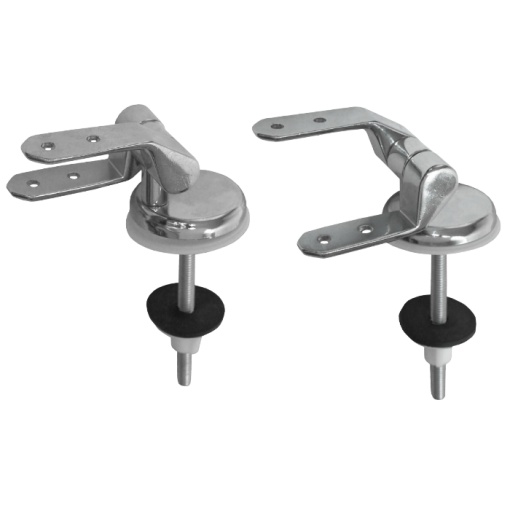Balamale Cromate Paralele Lungi Inegale pt Capac WC 2 Pcs