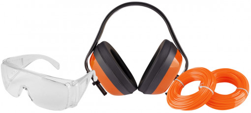Kit Motocoasa 1 / Ochelari, Casti de Protectie, 2 Role Fir Nylon