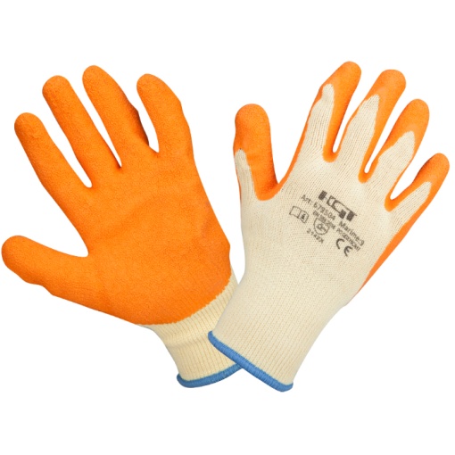 Manusi Latex Tricotate Orange