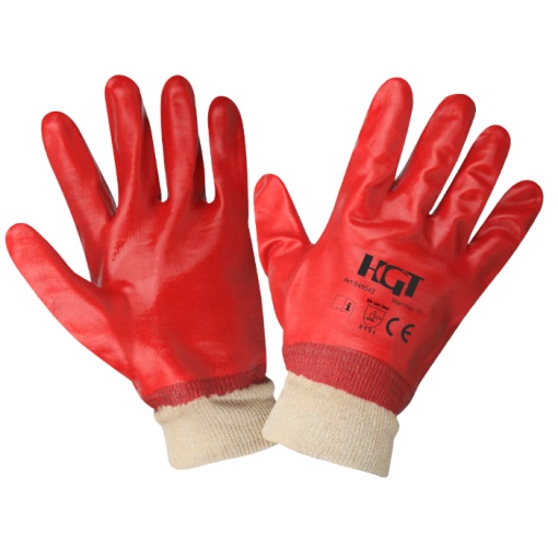 Manusi PVC cu Manseta Textila / M: 10