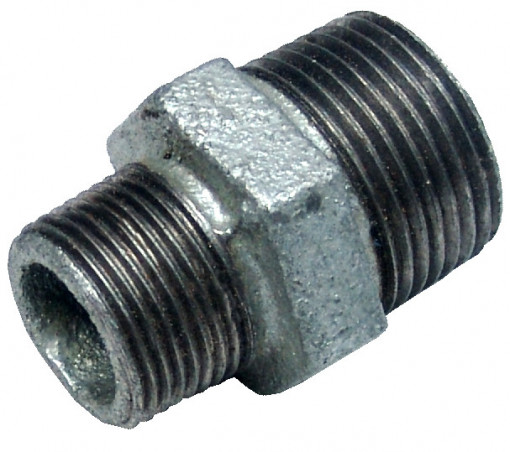 Niplu Redus Zincat 245 ES / De[inch]: 1/2; Der[inch]: 3/8