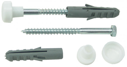Suruburi Fixare WC Alb 2 Pcs / D[mm]: 6; L[mm]: 75
