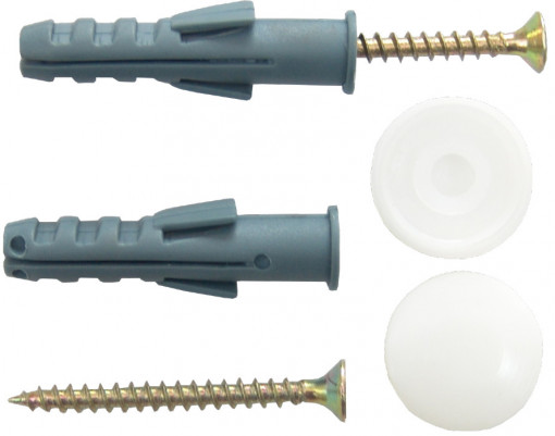 Suruburi Fixare Oglinda Alb 2 Pcs / D[mm]: 4