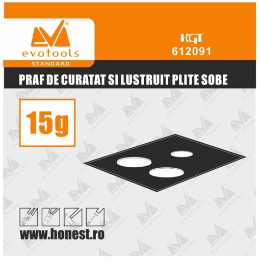 Praf de Curatat si Lustruit Plite Sobe / M[g]: 15; Tip: Vulcan