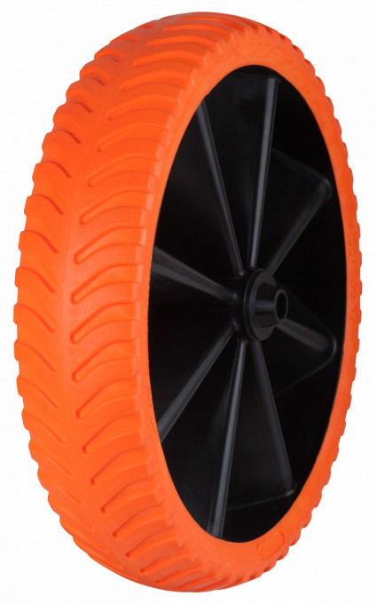 Roata Roaba Poliuretan Slim cu Janta Plastic / M: 4.00/1.00-12; Lb[mm]: 103