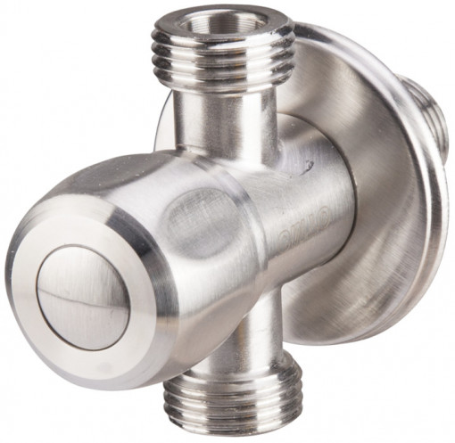 Robinet Coltar Inox 3 Cai cu Cap Armatura Ceramic