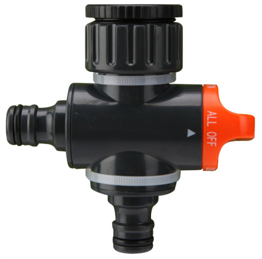 Adaptor Doua Cai cu Robinet PLUS