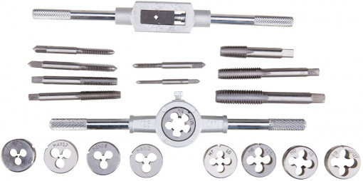 Filiere Manuale+Tarozi 20 Pcs / D[mm]: (M3x0.5)-(M12x1.75)