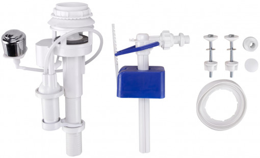 Mecanism WC Pneumatic cu Robinet Flotor si Intrare Laterala / D[inch]: 3/8