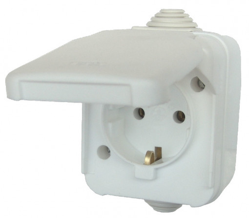 Priza cu Capac AG PT CP IP 44