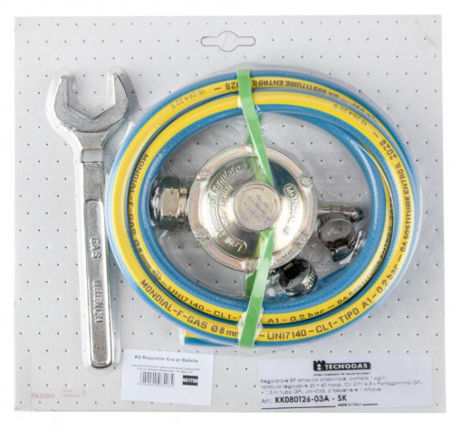 Kit Regulator Gaz pt Butelie / L[mm]: 1500; D[mm]: 1/2