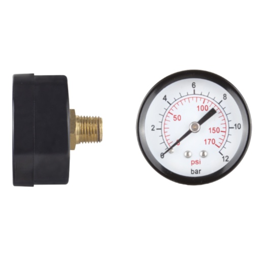 Manometru pt Apa Axial / P[bar]: 0-12; D[inch]: 1/4