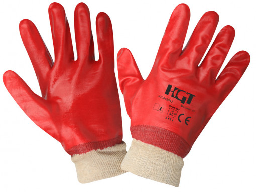 Manusi PVC cu Manseta Textila / M: 10