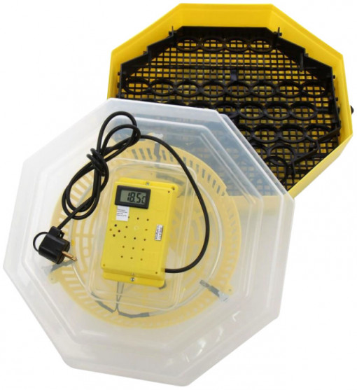 Incubator Electric Cleo-5 cu Termohigrometru si Dispozitiv Intoarcere Oua