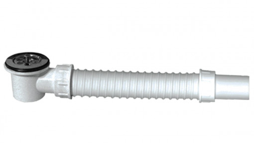 Sifon Flexibil cu Ventil pt Lavoar si Cadita Texo / Dev[mm]: 40; Dv[mm]: 52