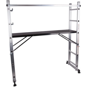 Scara din Aluminiu Tip Schela / Hd[cm]: 190; Hr[cm]: 330; Hp[cm]: 100