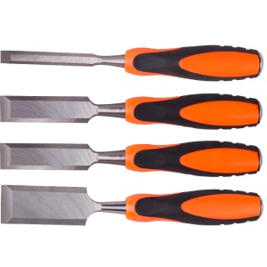 Set Dalti Lemn cu Maner de Plastic+TPR.