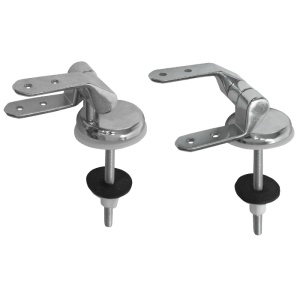 Balamale Cromate Paralele Lungi Inegale pt Capac WC 2 Pcs