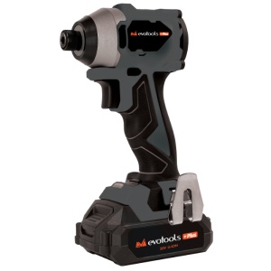 Pistol de Impact cu Prindere Hexagonala 1/4 Brushless cu 2 Acumulatori si Incarcator MAX 20V POWER Evotools PLUS