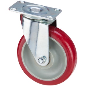 Roata Pivotanta cu Flansa din PA / D[mm]: 125; Tip: Fara Frana; S[kg]: 70