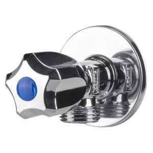 Robinet Coltar Nichelat cu Cap Armatura din Cauciuc 1002