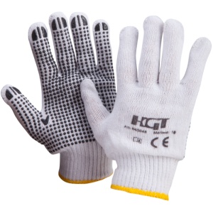 Manusi Gradina Punct Negru Tricotate / M: 10