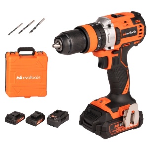 Kit Masina de Insurubat cu Percutie Brushless cu 2 Acumulatori si Incarcator MAX 20V POWER Evotools