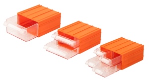 Sertar Portocaliu Plastic Modular Evotools