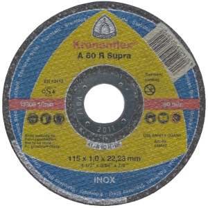 Disc Abraziv Klingspor A60R Supra / D[mm]: 115; B[mm]: 1