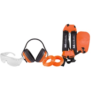 Kit Motocoasa 2 / Ochelari, Casti de Protectie, 2 Role Fir Nylon, Ham Motocoasa cu Protectie D