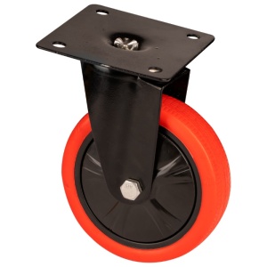 Roata Carucior Platforma PU / D[inch]: 4; Tip: Pivotanta
