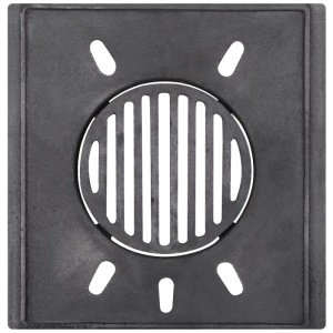 Focar cu Gratar Rotund din Fonta pentru Soba / L[mm]: 335; B[mm]: 325