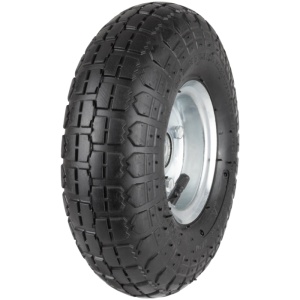 Roata Pneumatica Janta Metalica Carucior de Transport Marfa / D[mm]: 250; Dax[mm]: 16; Lax[mm]: 51
