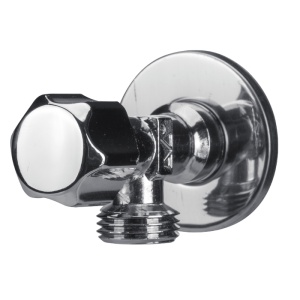 Robinet Coltar Nichelat cu Cap Armatura din Cauciuc 1003 / De[inch]: 1/2; Di[inch]: 1/2