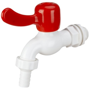 Robinet Dublu-Serviciu din PVC pt Rezervor Plastic