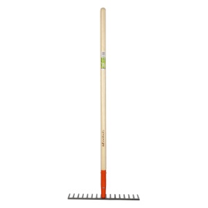 Grebla Forjata Tip A Gri Carbon cu Coada Lemn / L[mm]: 1220; Dinti: 16